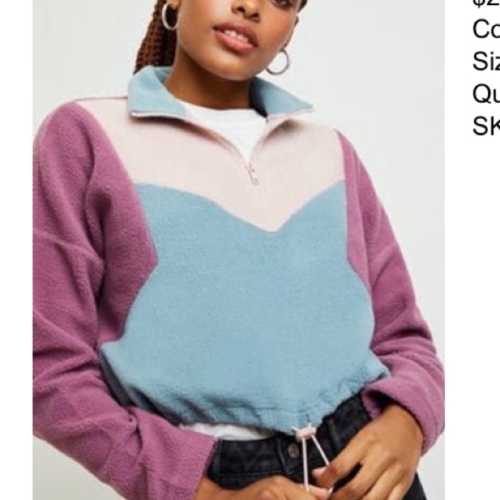 La Hearts color block sweatshirt